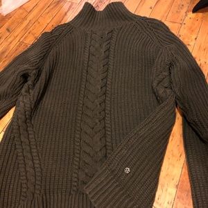 Lululemon Bring the Cozy sweater olive green sz 8